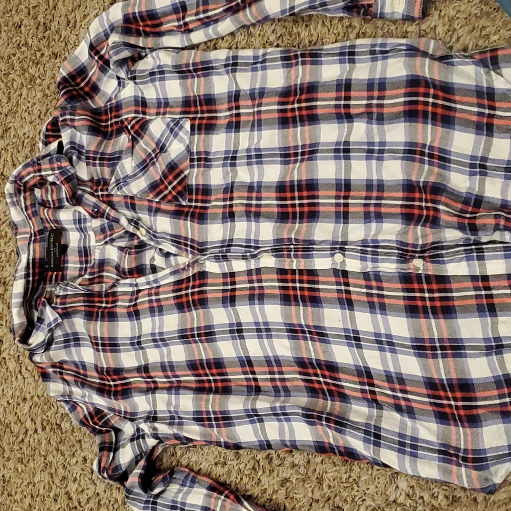 Womens banana republic button down shirt
